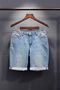 Light Wash Denim Bermuda Shorts