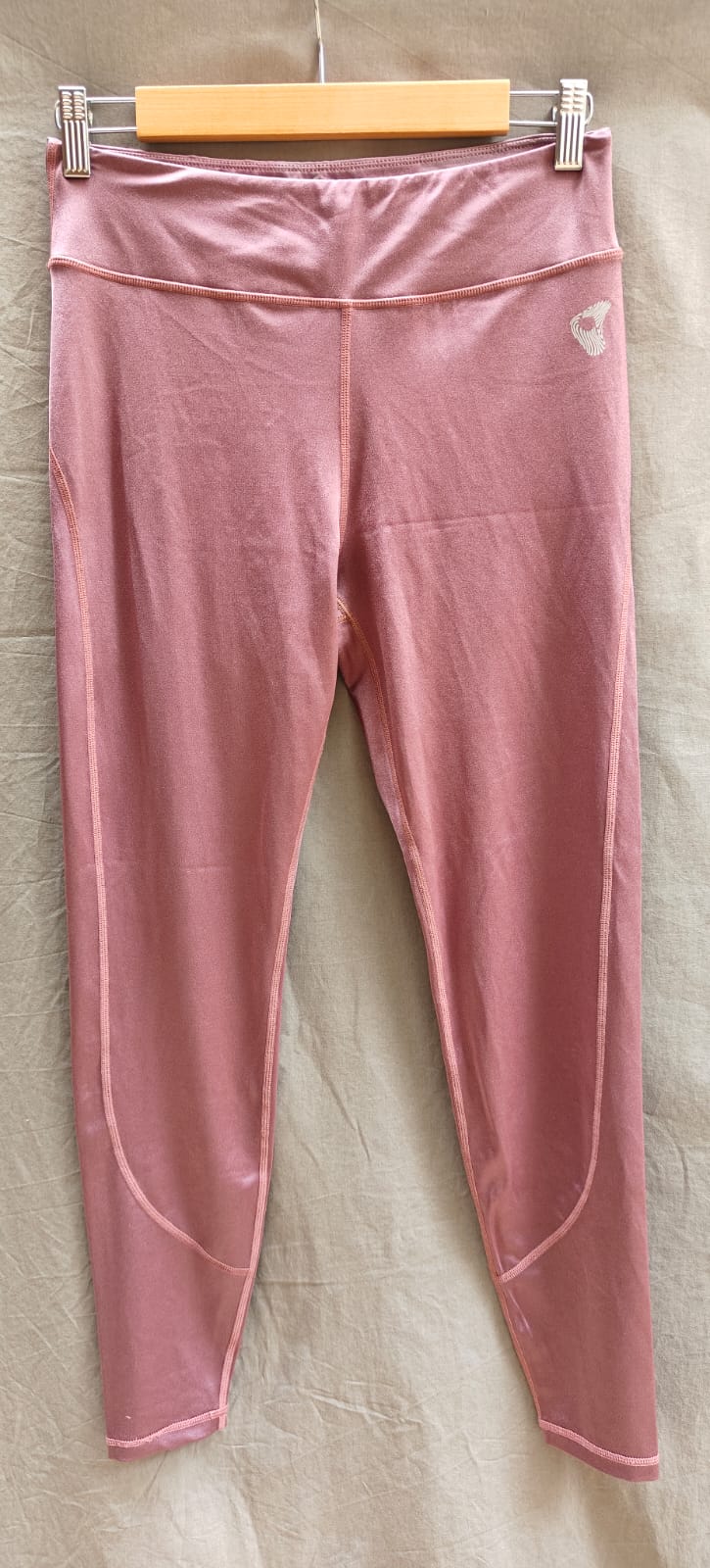 ZELOCITY Women's Pink Nylon Spandex Activewear Leggings Size L