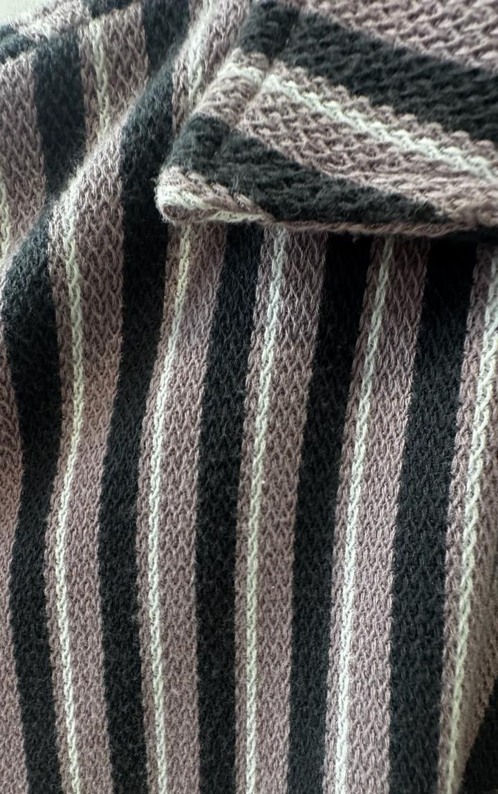 H&M Men's XL Regular Fit Multicolor Striped Short Sleeve Shirt