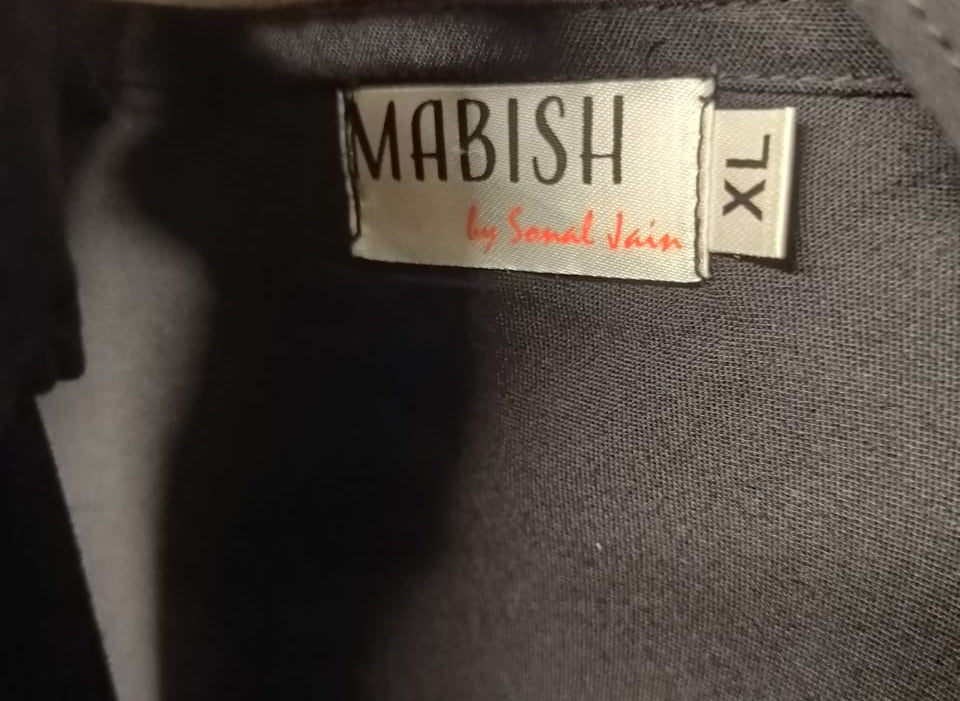 MABISH by Sonal Jain Women's Black Asymmetric Hem Dress with Tie-Back Detail