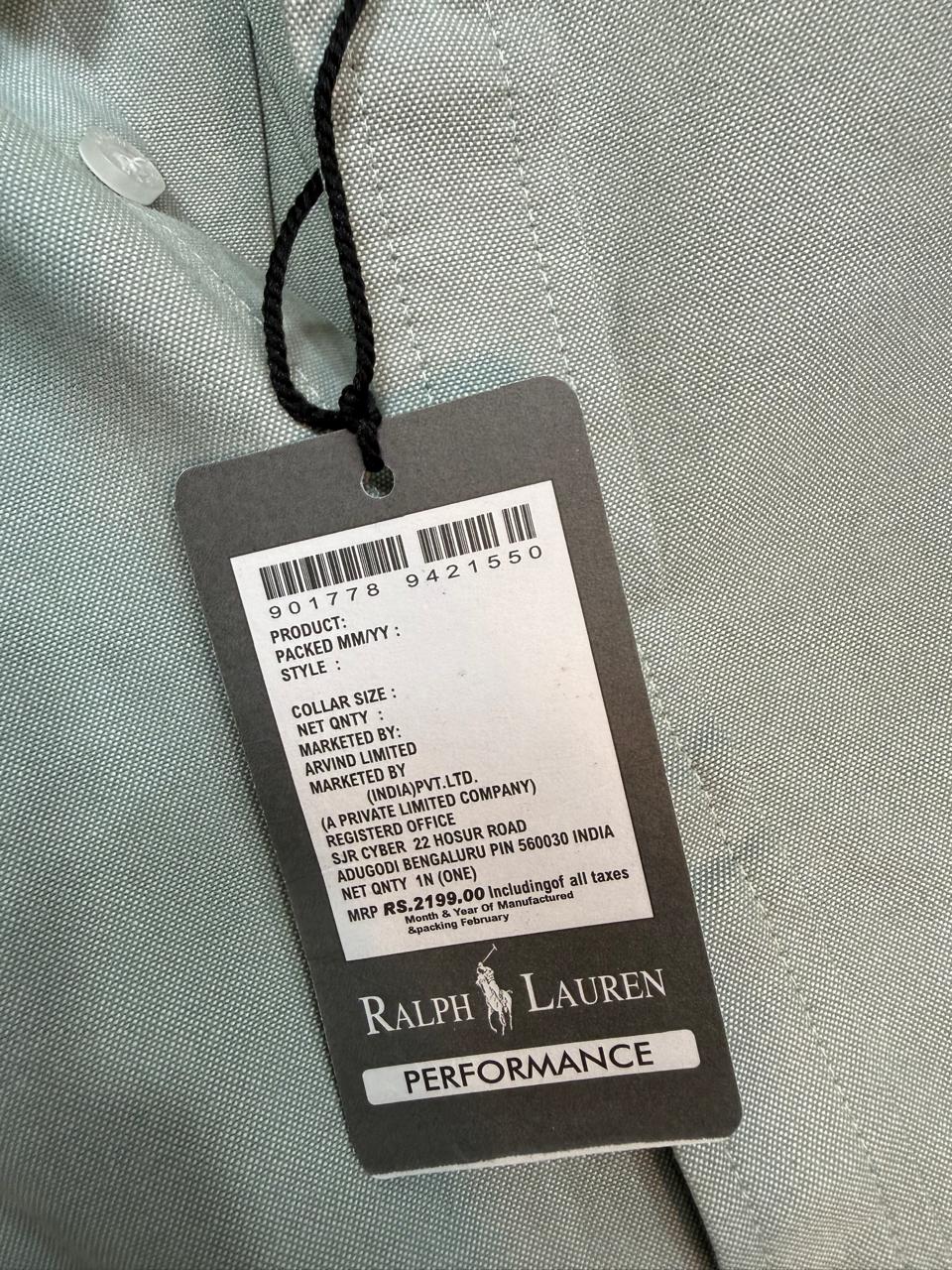 Ralph Lauren Performance Custom Fit Long Sleeve Shirt