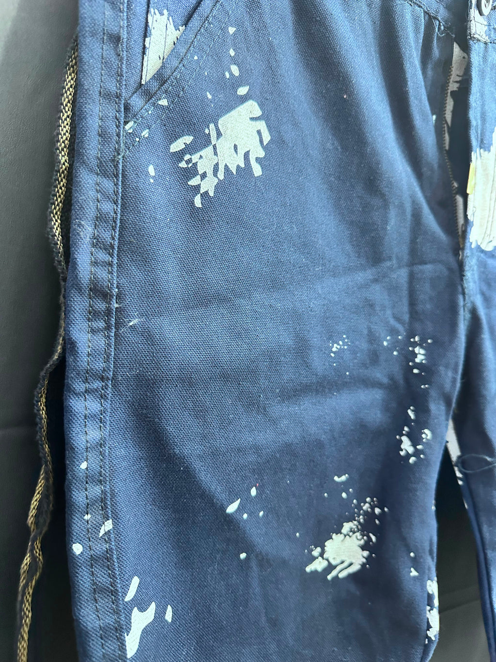 Creeks Men's Blue Paint Splatter Shorts