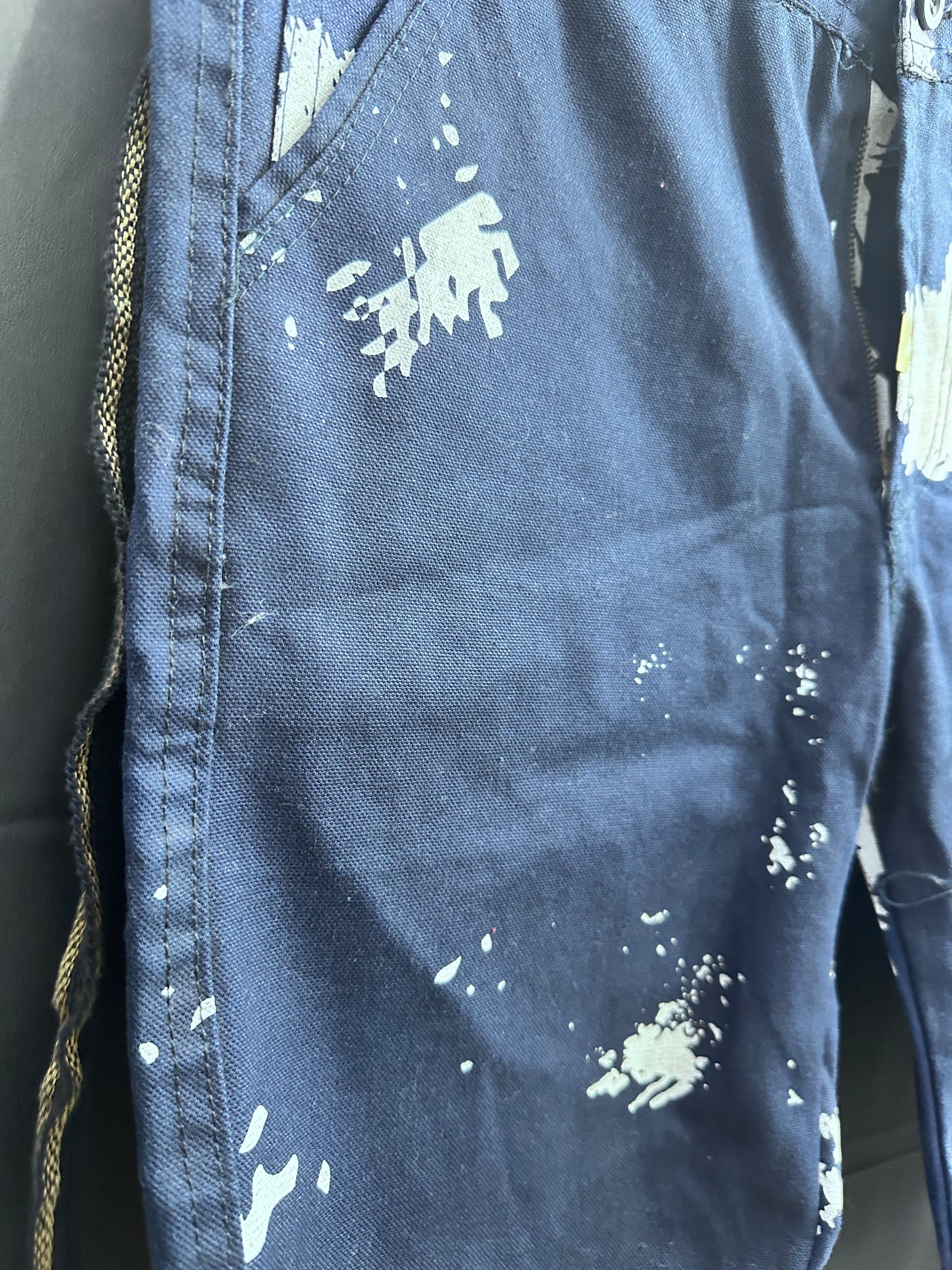 Creeks Men's Blue Paint Splatter Shorts
