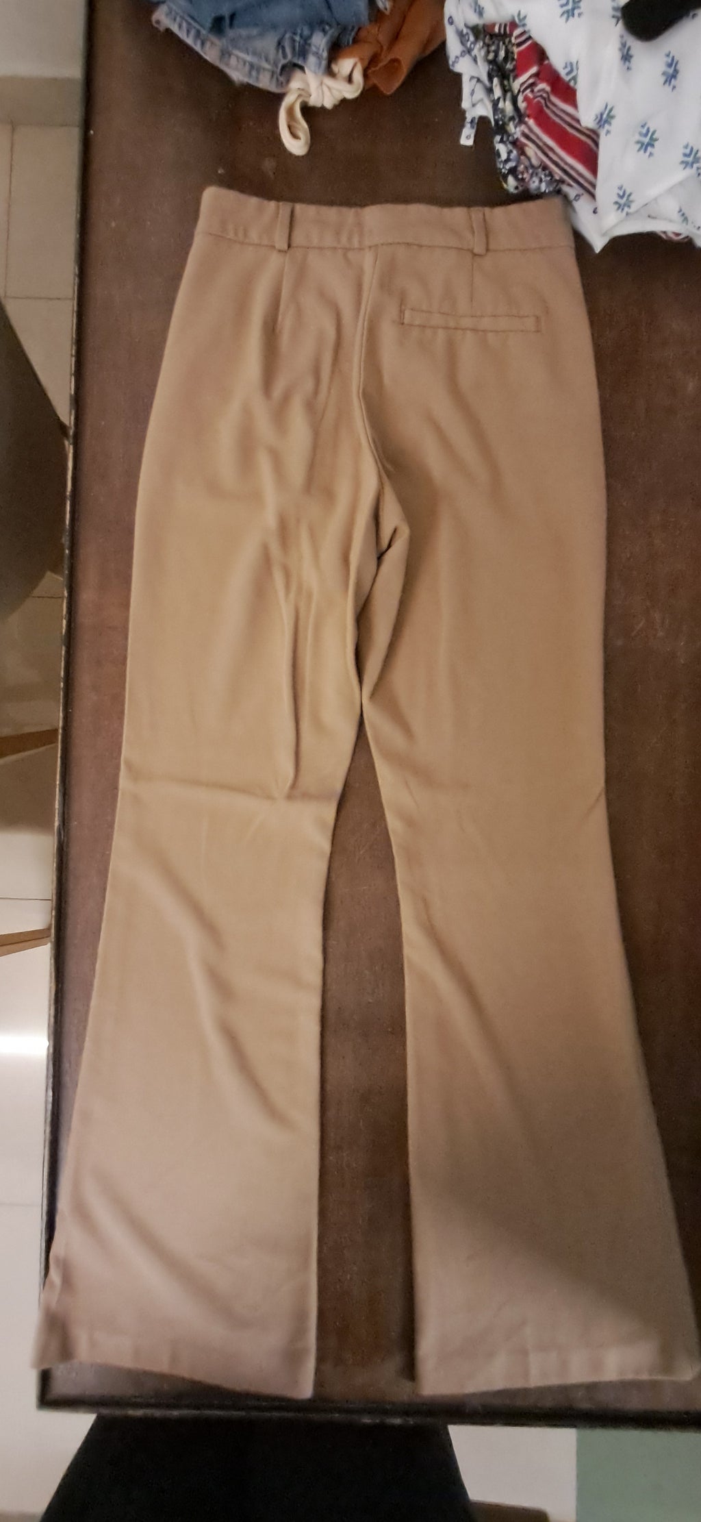 M&S COLLECTION Women's Beige Flared Trousers UK 6