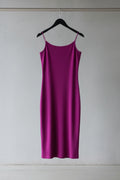 SHEIN Women's Fuchsia Ribbed Bodycon Cami Midi Dress