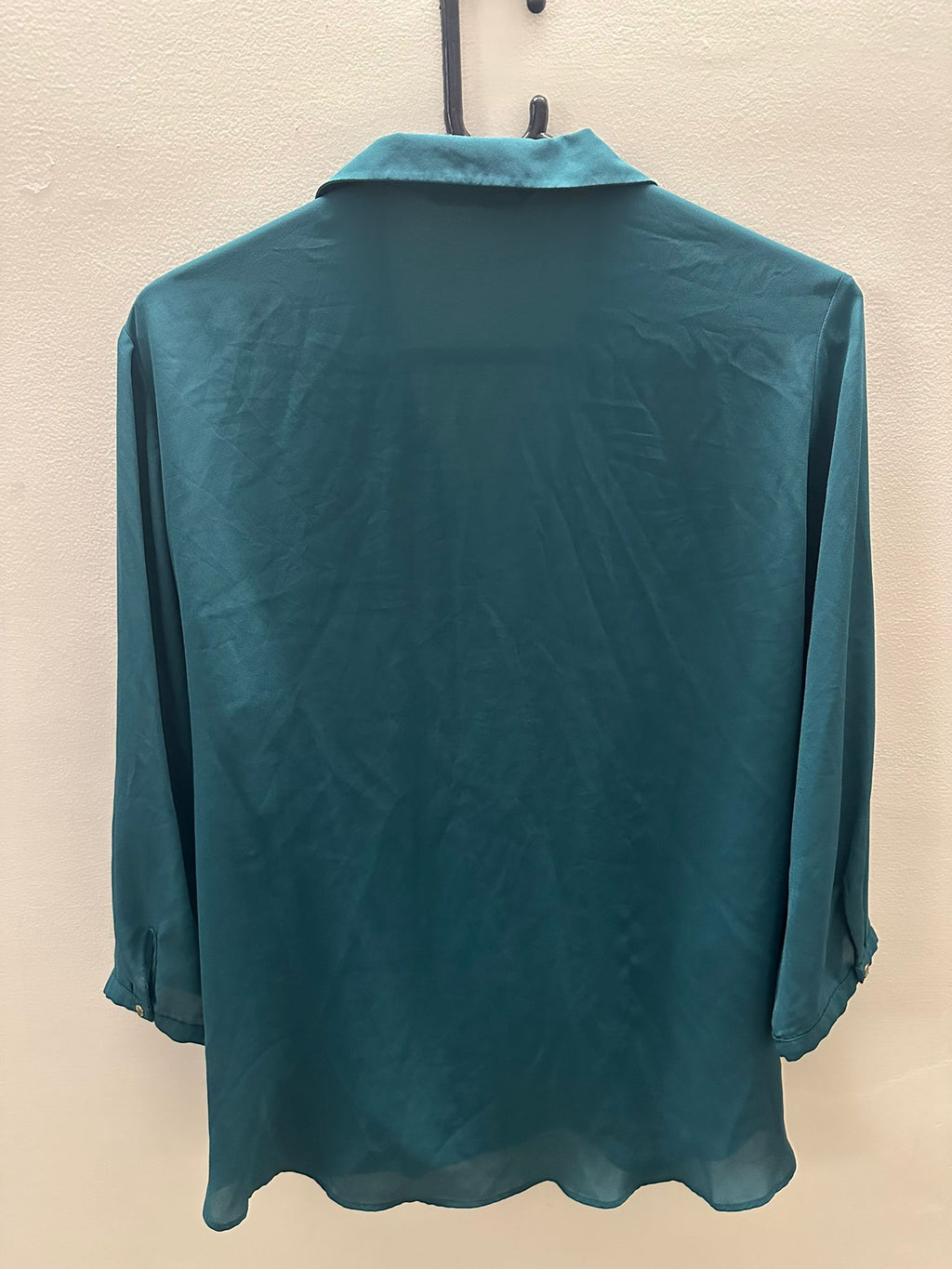 M&S Collection Women's Teal Green Wrap Blouse