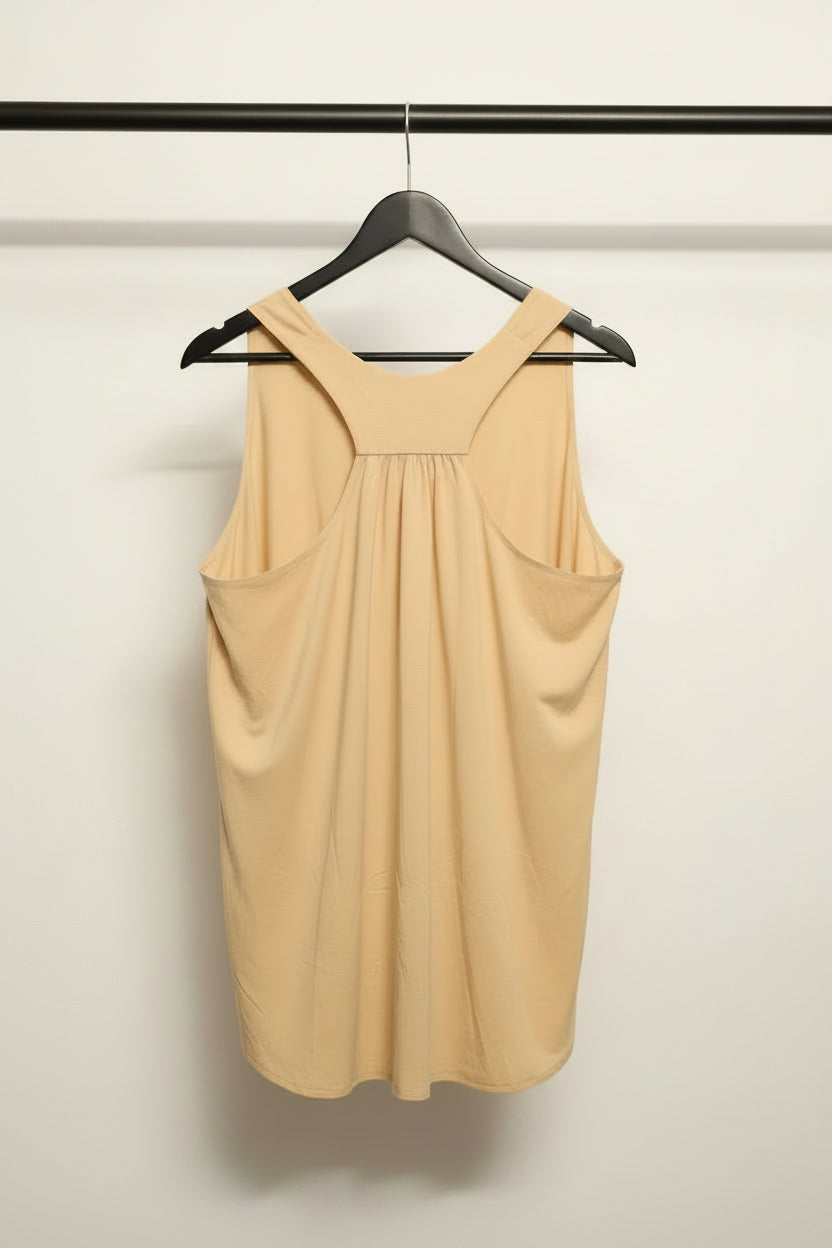 Uniqlo Women's Yellow Relaxed Fit Sleeveless Tank Top XL