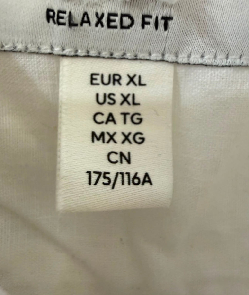 Men's  White Relaxed Fit Short-Sleeve Linen Shirt