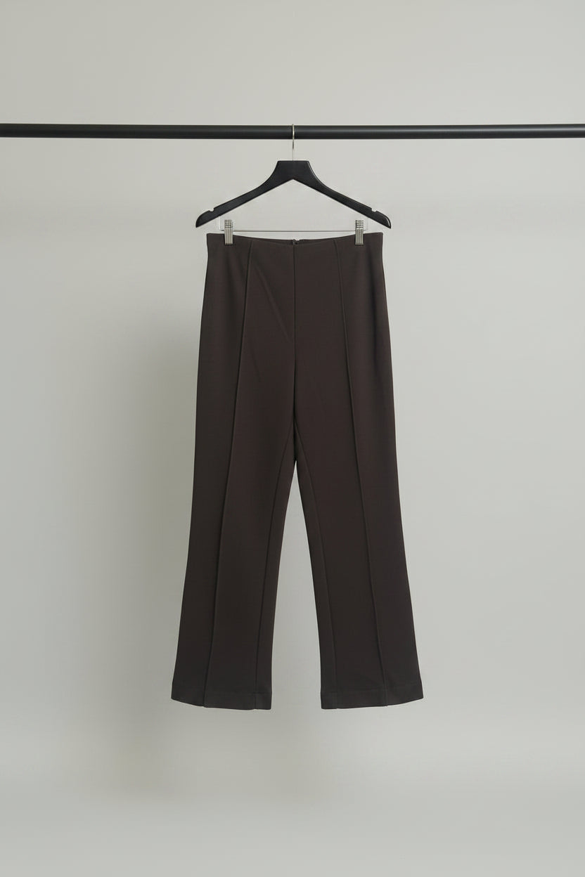 H&M Women's Black High Waist Straight Trousers