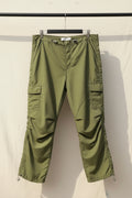 SBA Men's Green Cargo Pants with Drawstring Waist
