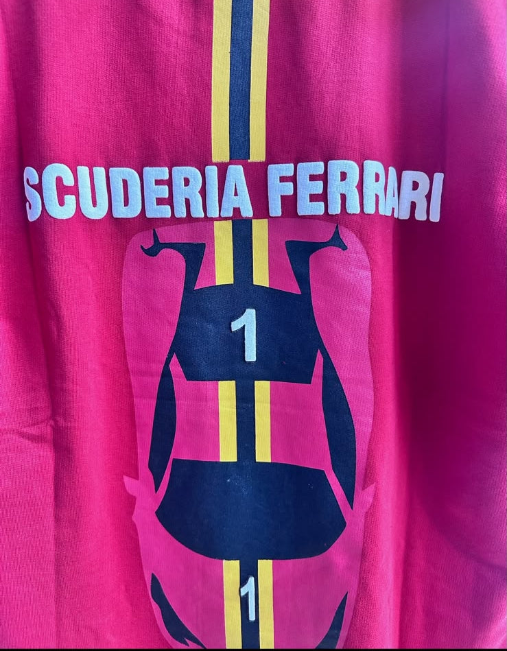 Ferrari Scuderia Racing Red T-Shirt with Car Graphic