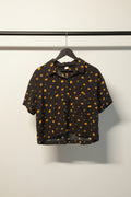 The Label Life Black Floral Print Short Sleeve Shirt