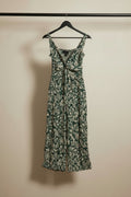 ANGIE Women's Green Leaf Print Rayon Jumpsuit