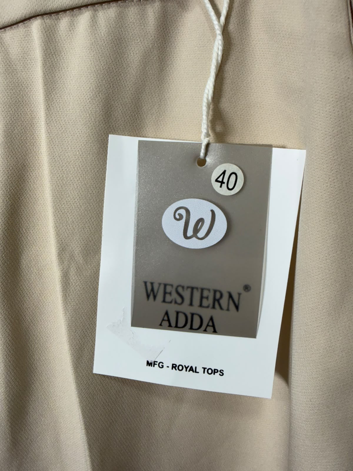 Western Adda women’s Beige Formal Trousers Size 40