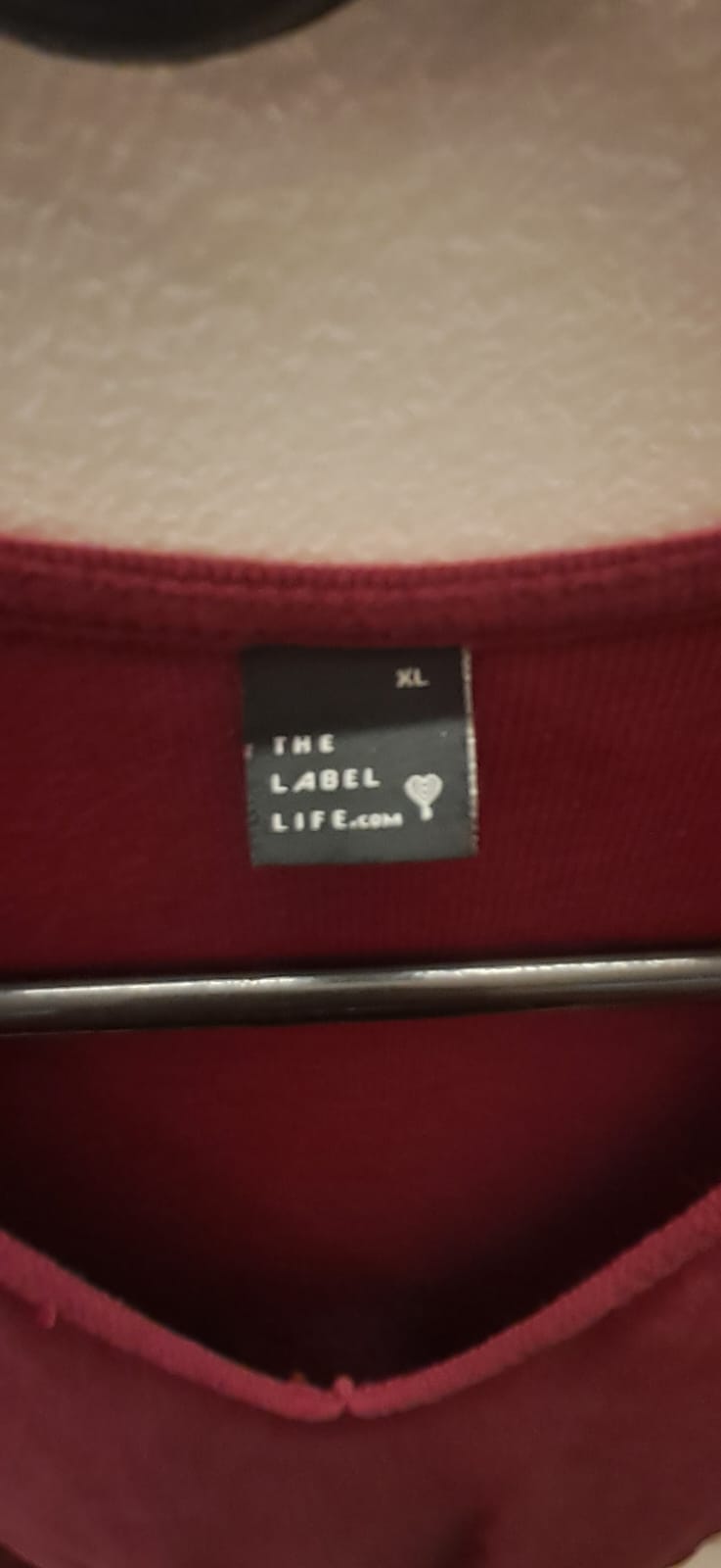 THE LABEL LIFE.com Maroon V-Neck Cap Sleeve Tunic
