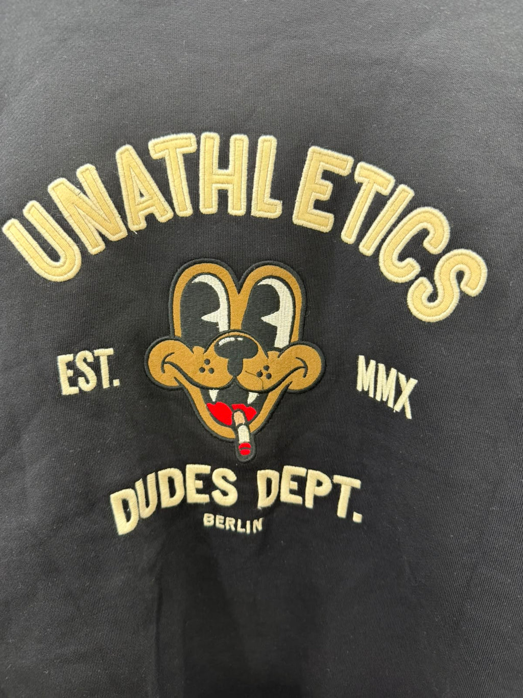 The Dudes Unathletics Bear Essentials Black Sweatshirt