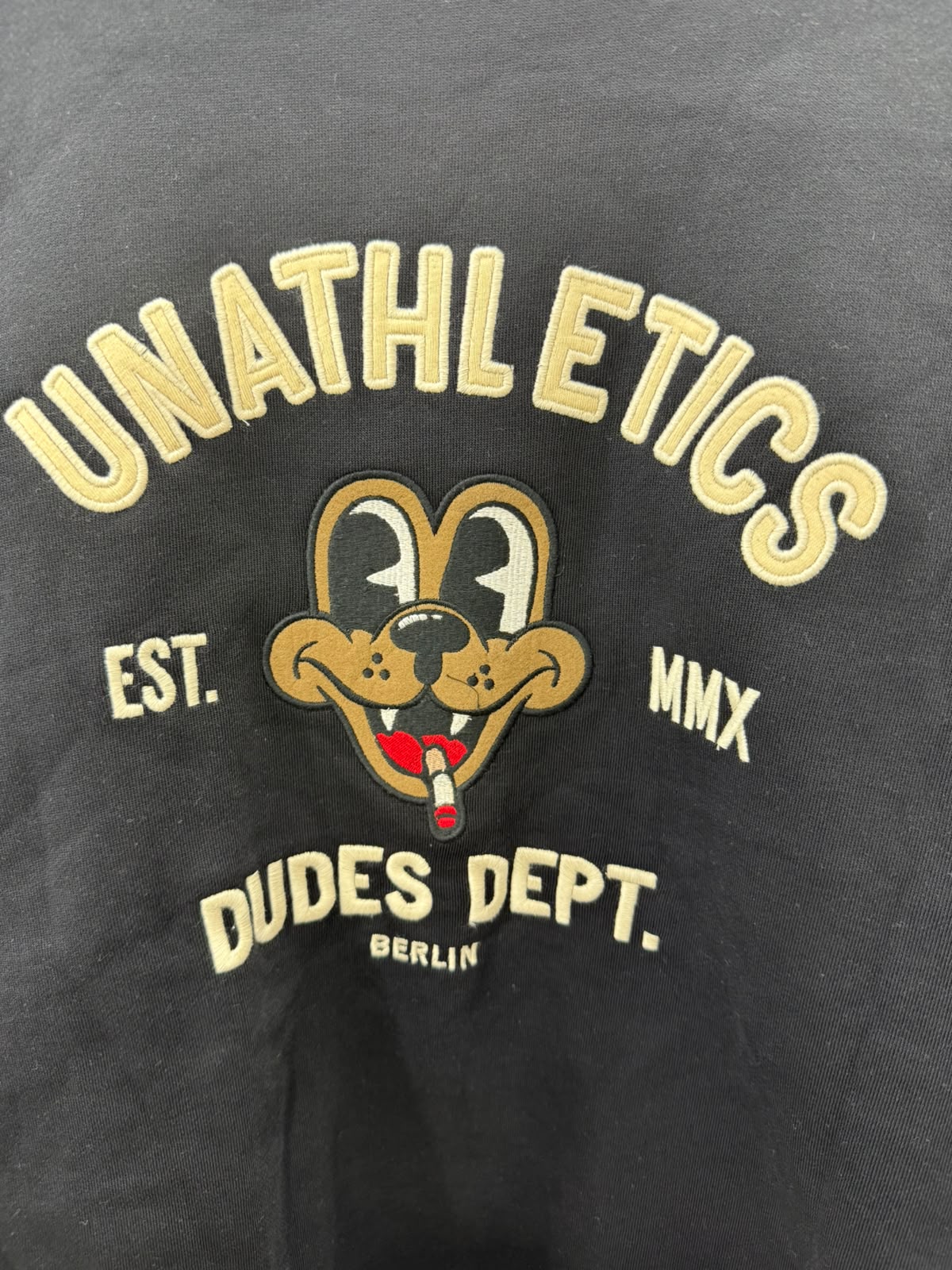The Dudes Unathletics Bear Essentials Black Sweatshirt