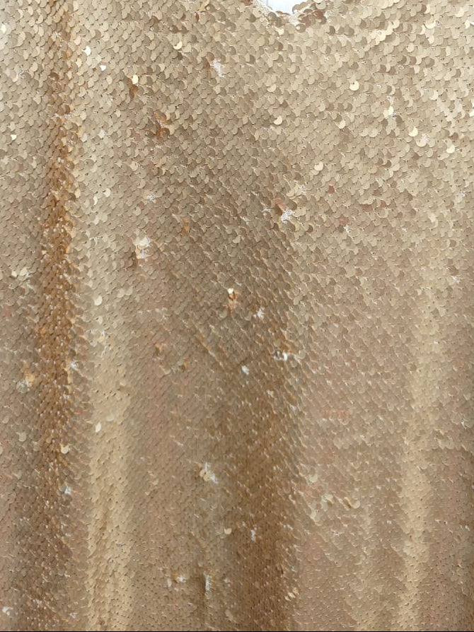 Gold Sequin Spaghetti Strap Bodycon Mini Dress
