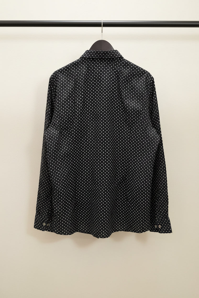ROXTAR men's  Black Printed Full Sleeve Casual Shirt