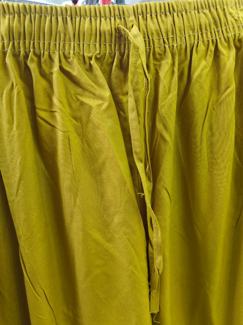 Women's Black Star Mustard Yellow Solid Palazzo Pants