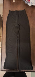 DIVIDED H&M Black Ribbed Wide Leg Pants