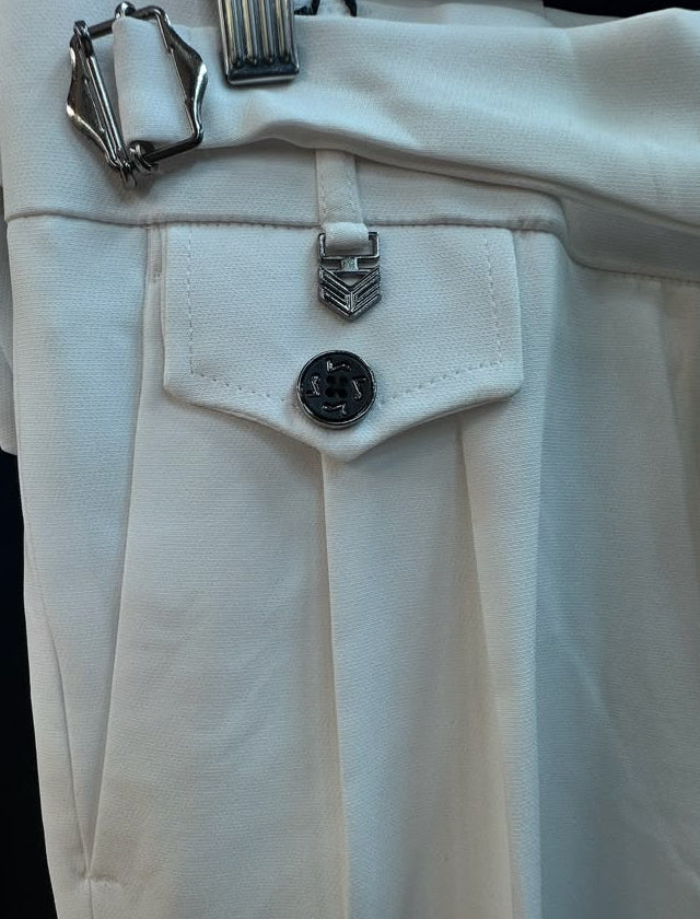 Fashion Style Skinny White Trousers