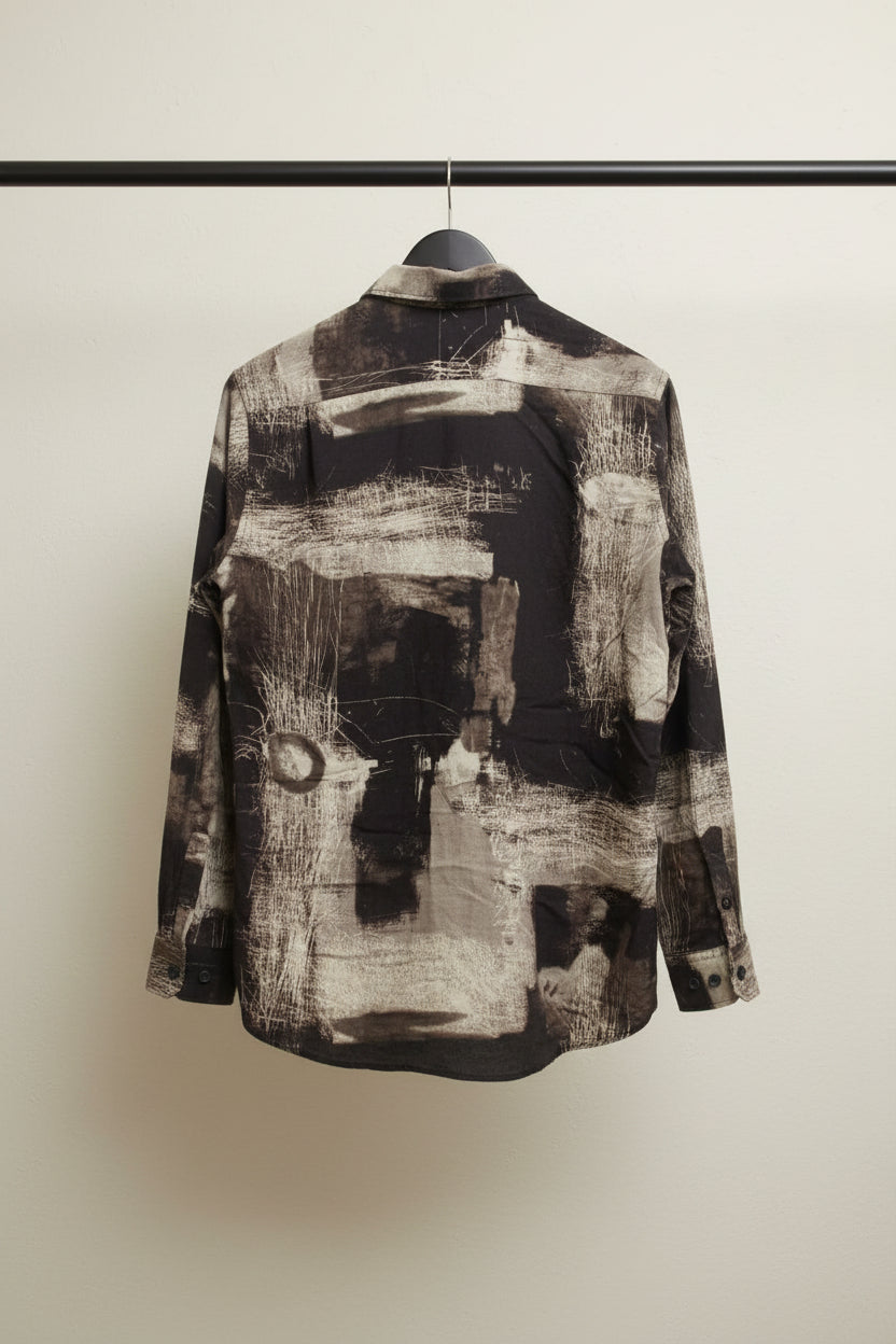 Men's Abstract Print Full Sleeve Casual Shirt