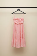 Pink Smocked Tiered Sundress for Women