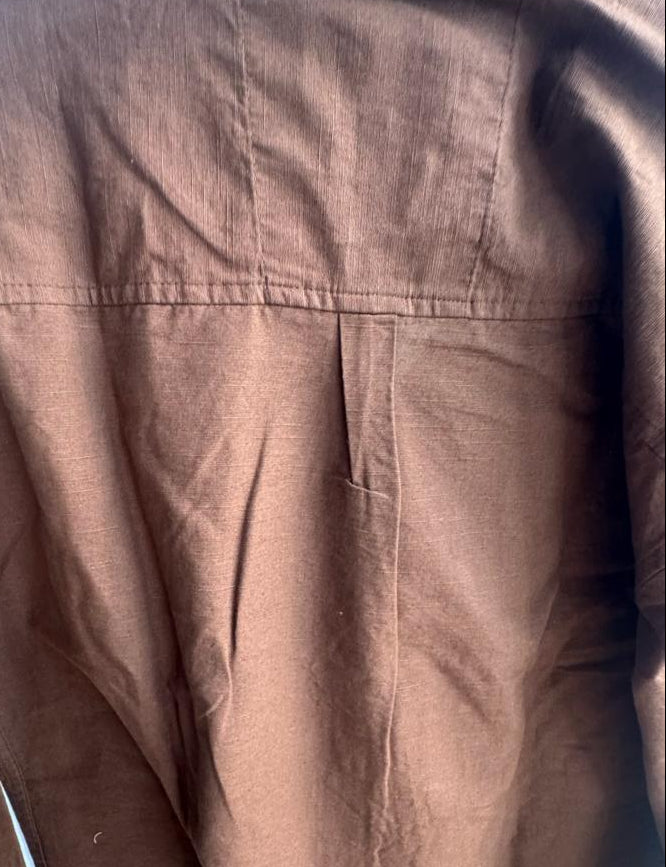Lacoste Men's Brown Regular Fit Long Sleeve Shirt