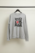 Peter Werth London Men's Grey 'Never Look Back' Graphic Sweatshirt