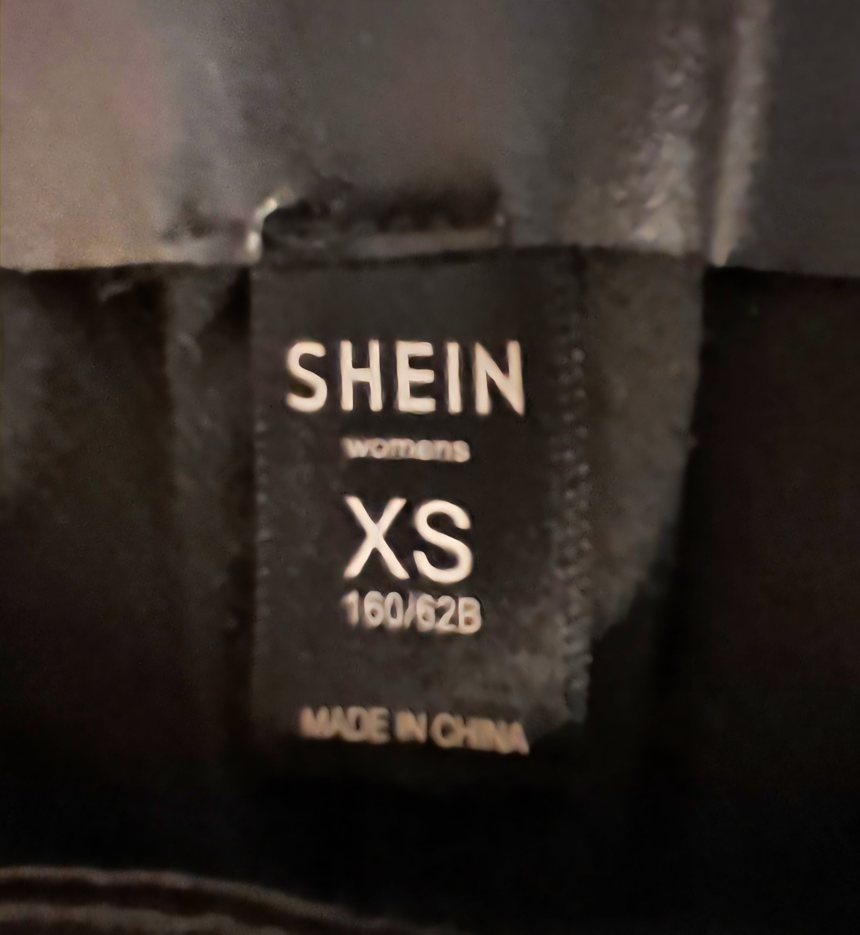 SHEIN Women's Black Faux Leather Mini Skirt with O-Ring Zipper