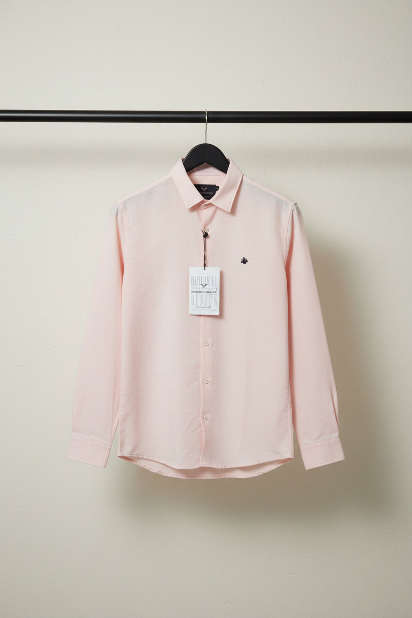 Men's Pink Full Sleeve Casual Shirt by SOUTH STUDIO MR