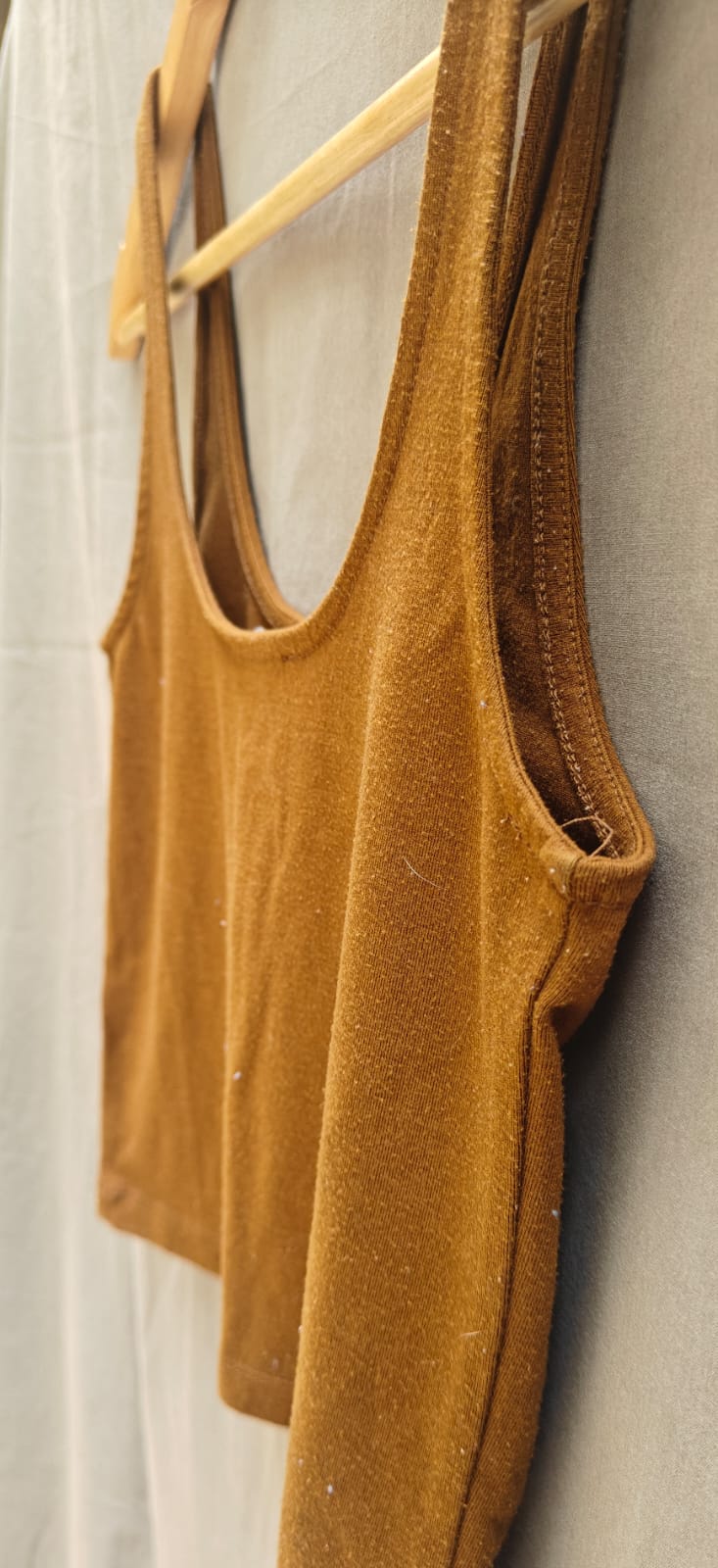 Forever 21 Women's Brown Sleeveless Crop Top