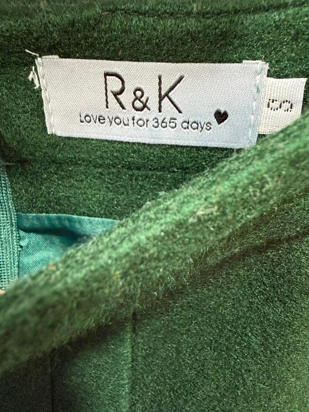 R&K Emerald Green Tailored Pencil Skirt with Pocket Detail