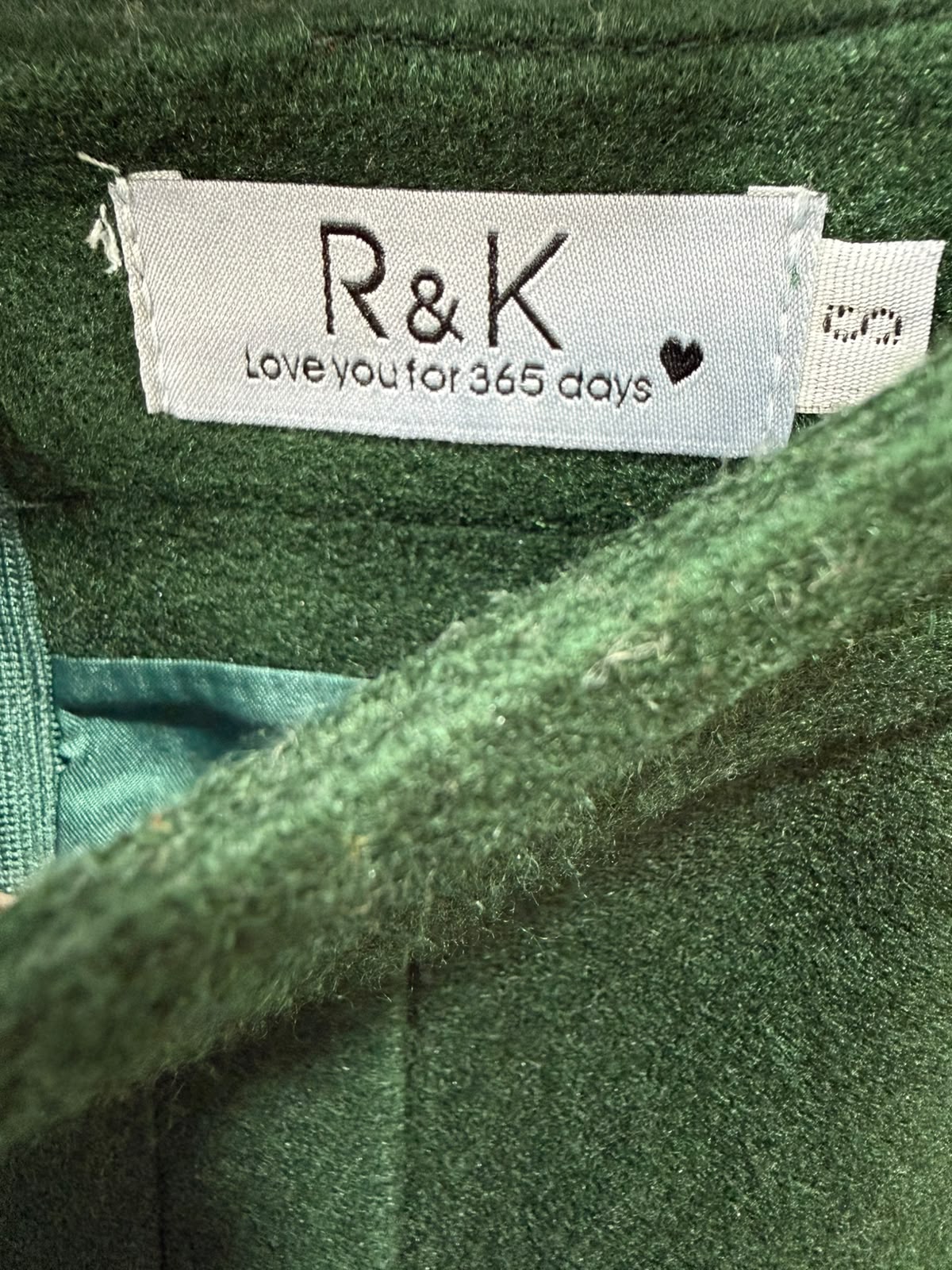 R&K Emerald Green Tailored Pencil Skirt with Pocket Detail