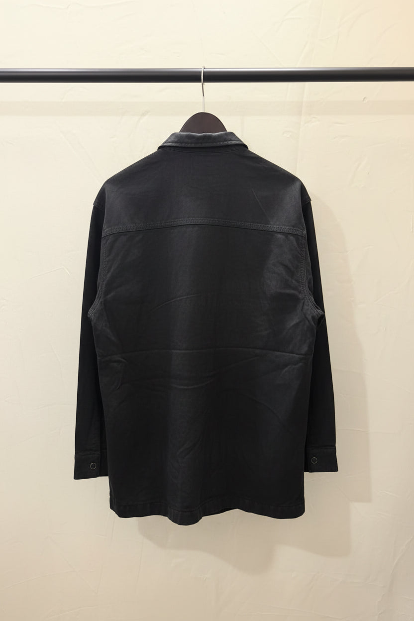 Noisy May Men's Charcoal Denim Overshirt with Pockets