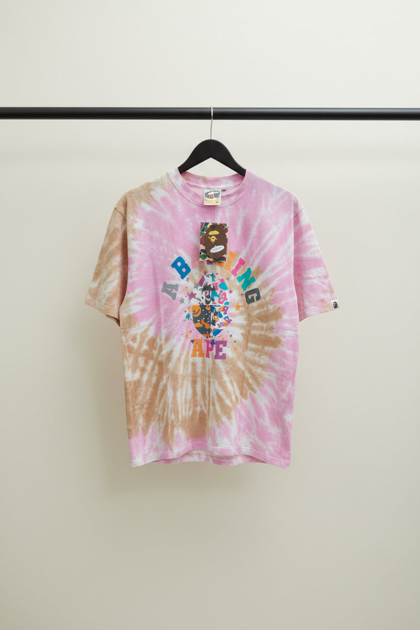 A Bathing Ape BAPE Tie-Dye Graphic T-Shirt