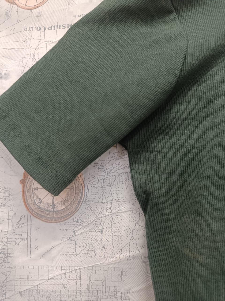 Zara Green Ribbed Lace-Up Crop Top