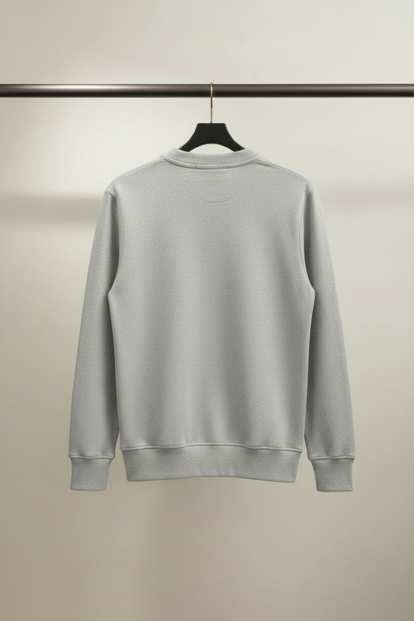 A Bathing Ape Busy Works Logo Grey Sweatshirt