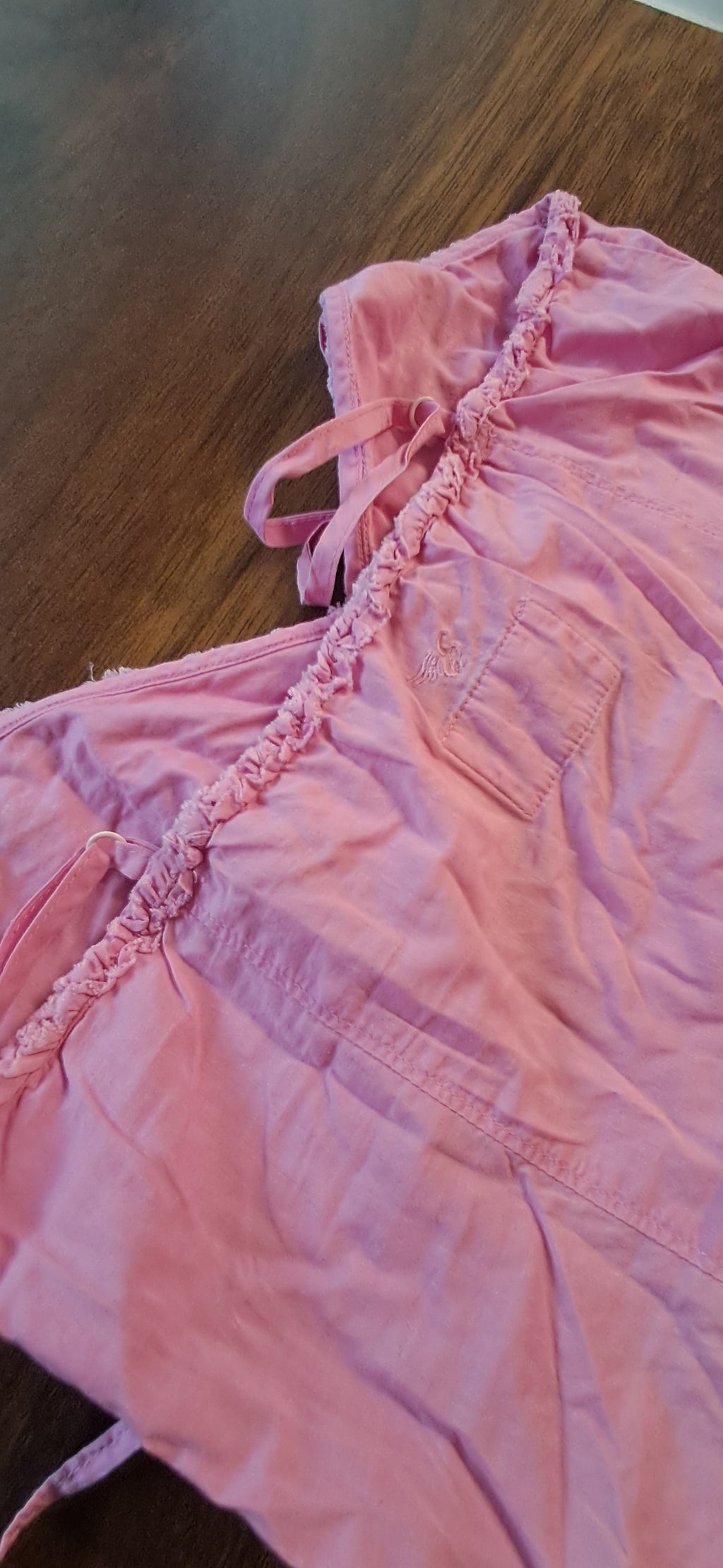 Esprit Pink Embroidered Ruffled Cami Top