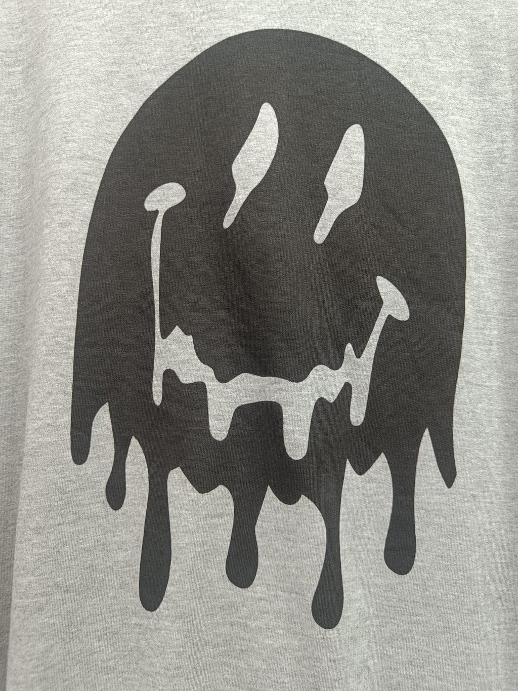 Peter Werth London N.1 Grey Sweatshirt with Dripping Smiley Print