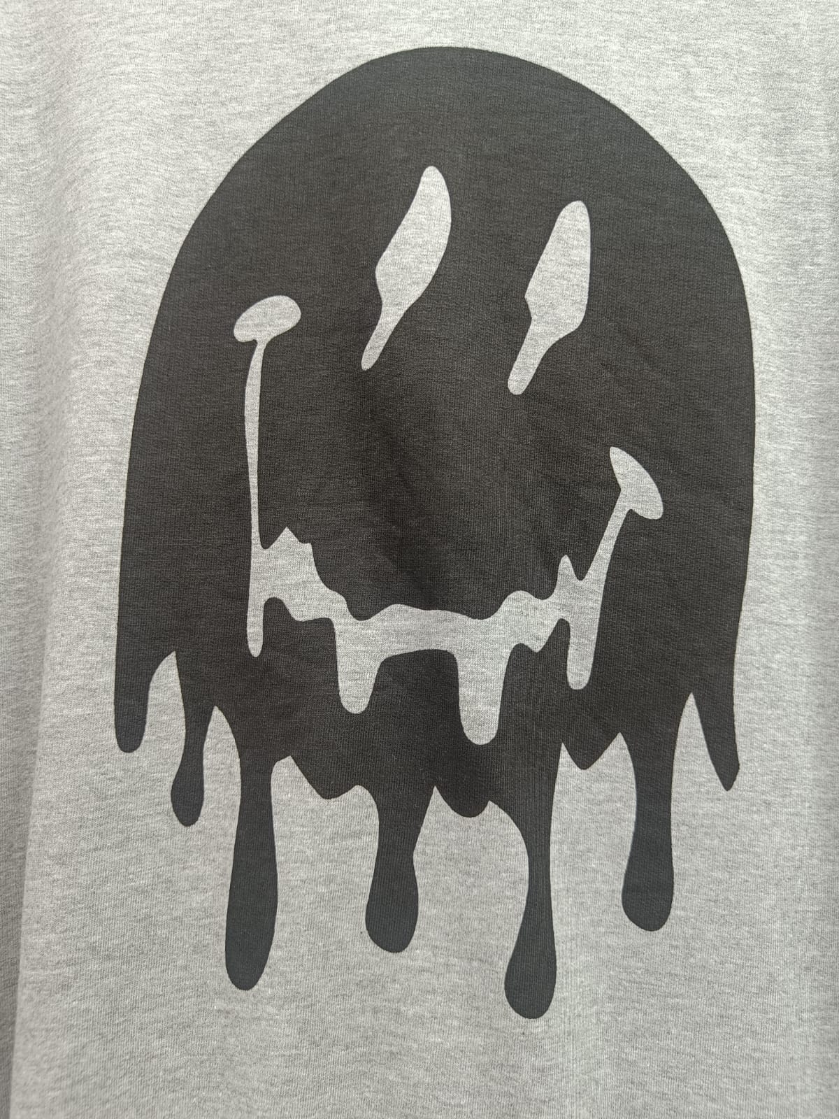 Peter Werth London N.1 Grey Sweatshirt with Dripping Smiley Print