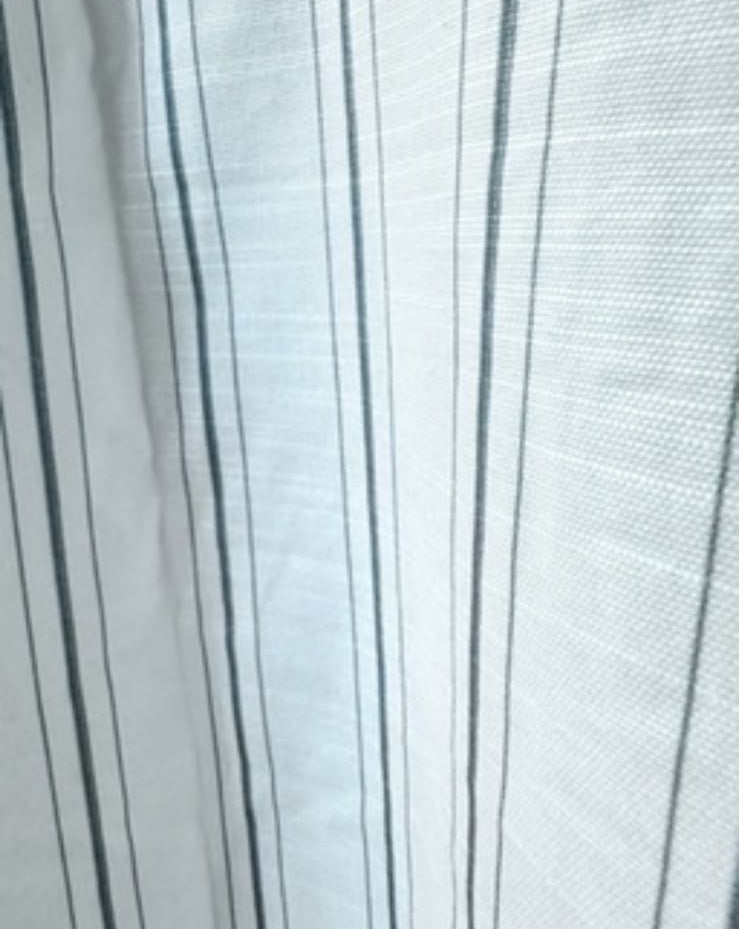 Men's White Striped Full Sleeve Casual Shirt by TREND BRIDGE
