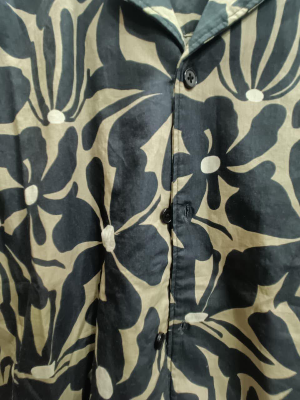 Men's Floral Print Short Sleeve Regular Fit Casual Shirt