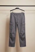 Men's Black Regular Fit Cargo Pants