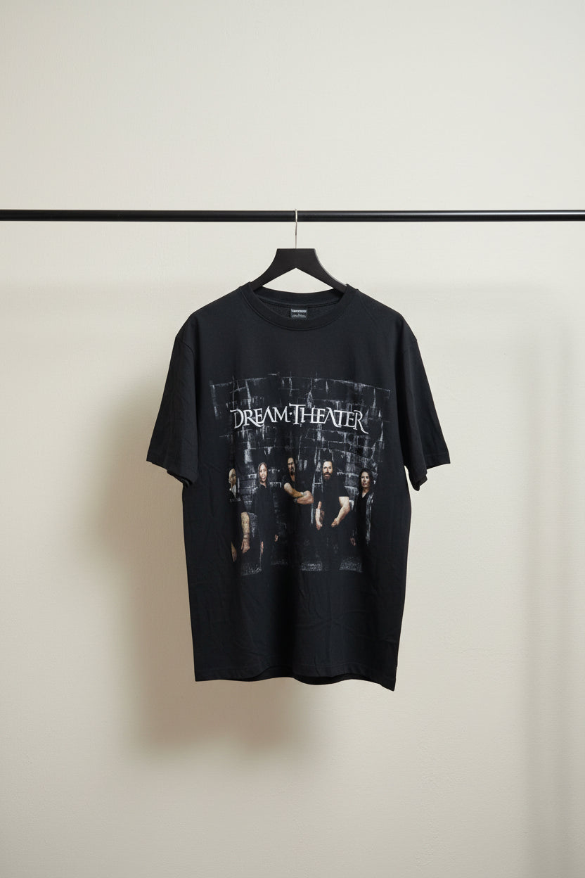 Thannabat Dream Theater Band Graphic Print Black T-Shirt Size L