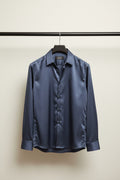 Men's VLF by SVF Navy Blue Casual Long Sleeve Shirt