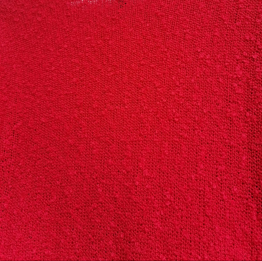 Fig Women's Red Textured Long Sleeve Top