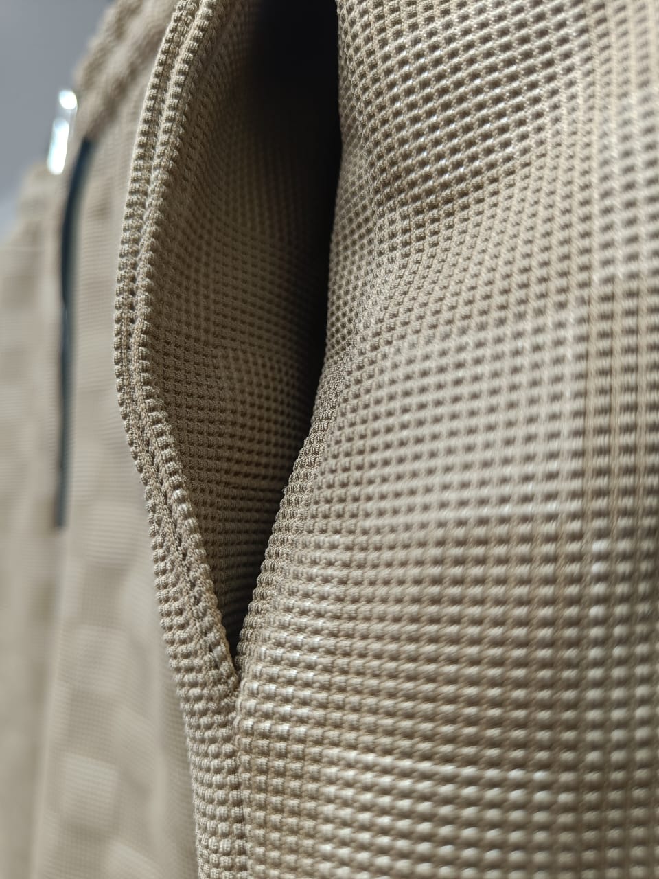 Men's Beige Checkered Drawstring Shorts by ATTIR HUB