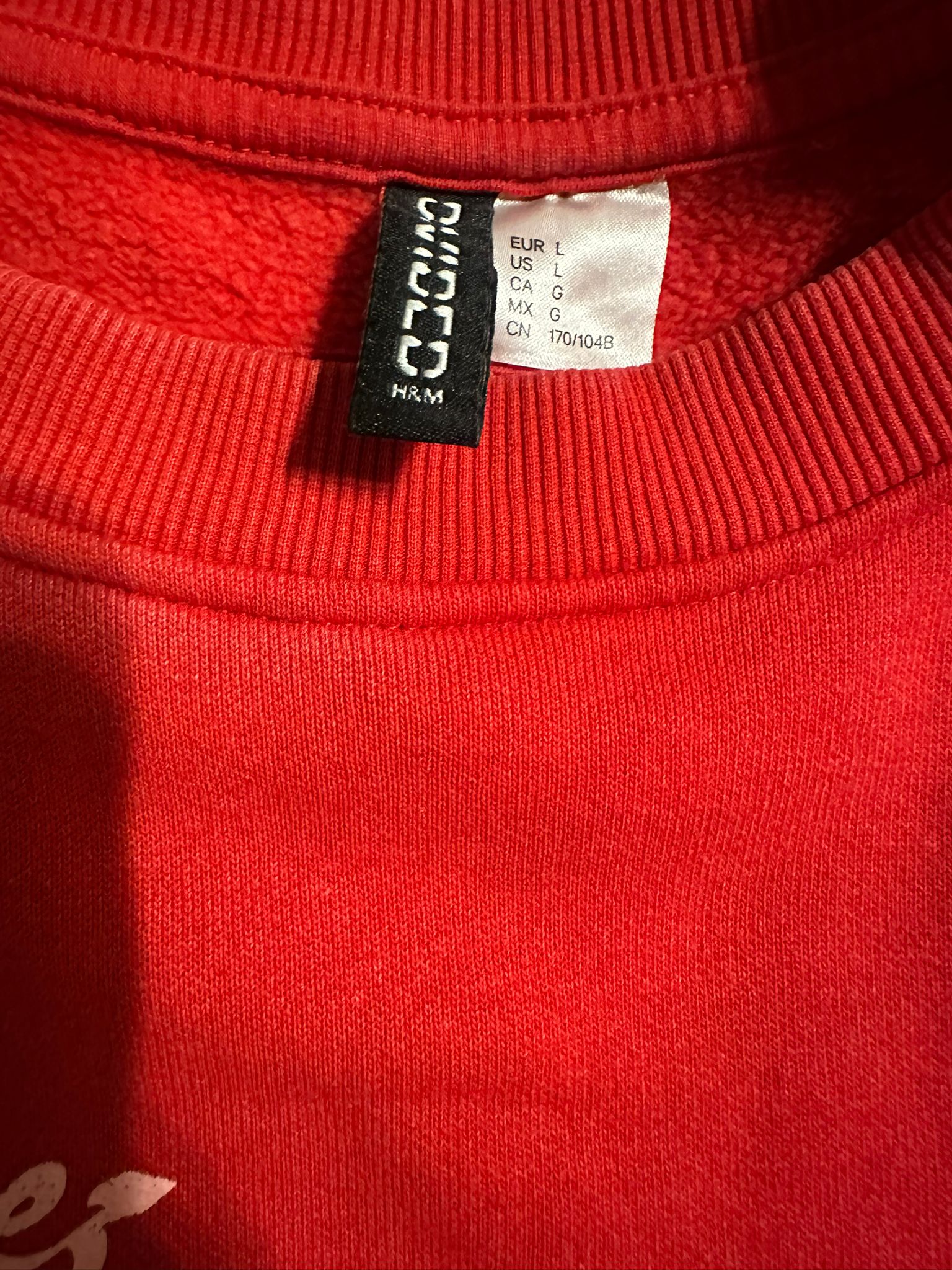 H&M Divided Selena Gomez Call Me When You Break Up Red Sweatshirt